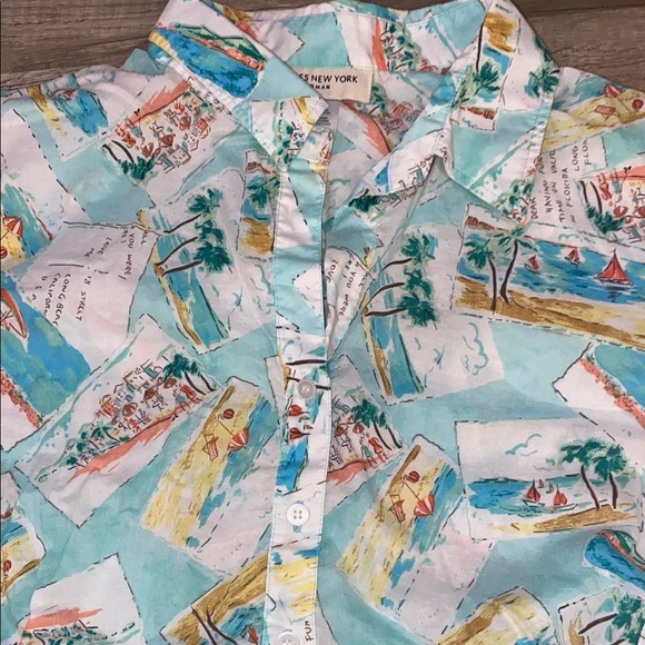 💚 Colorful Short Sleeve Button-Up Shirt - Picture 2 of 2